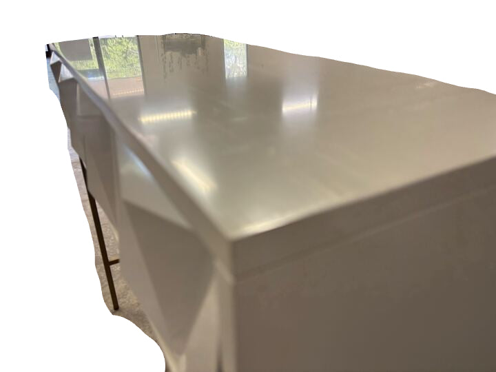 West Elm Cream and Gold Entry Table