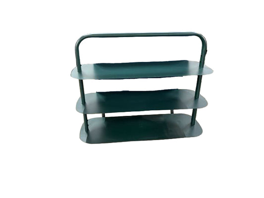 Metal 3-Tier Low Shelf