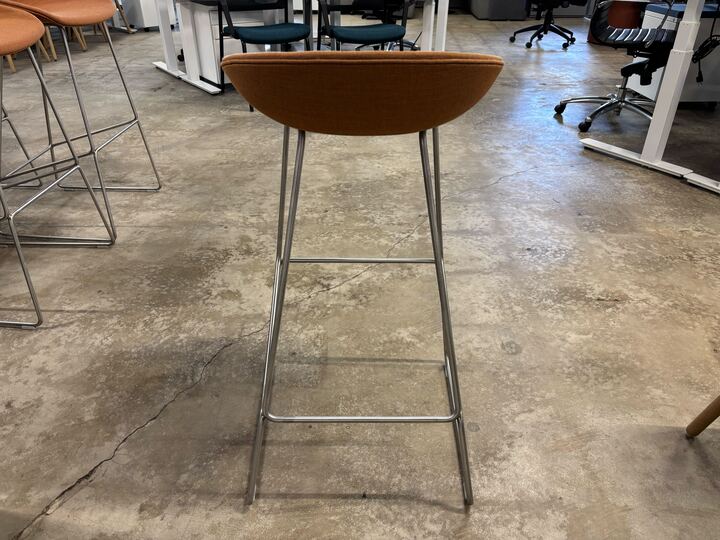 AAS39 Bar Stool with Stainless Steel Sled Base