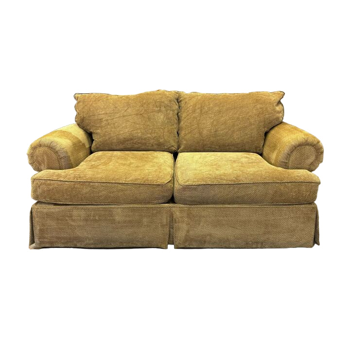 Traditional Rolled Arms Loveseat Sofa