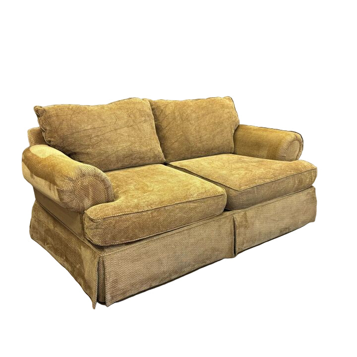 Traditional Rolled Arms Loveseat Sofa