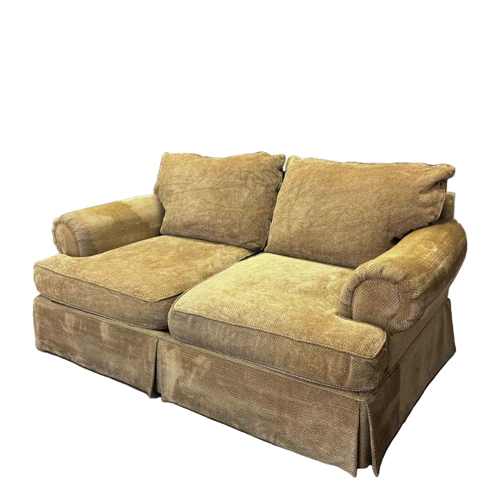 Traditional Rolled Arms Loveseat Sofa