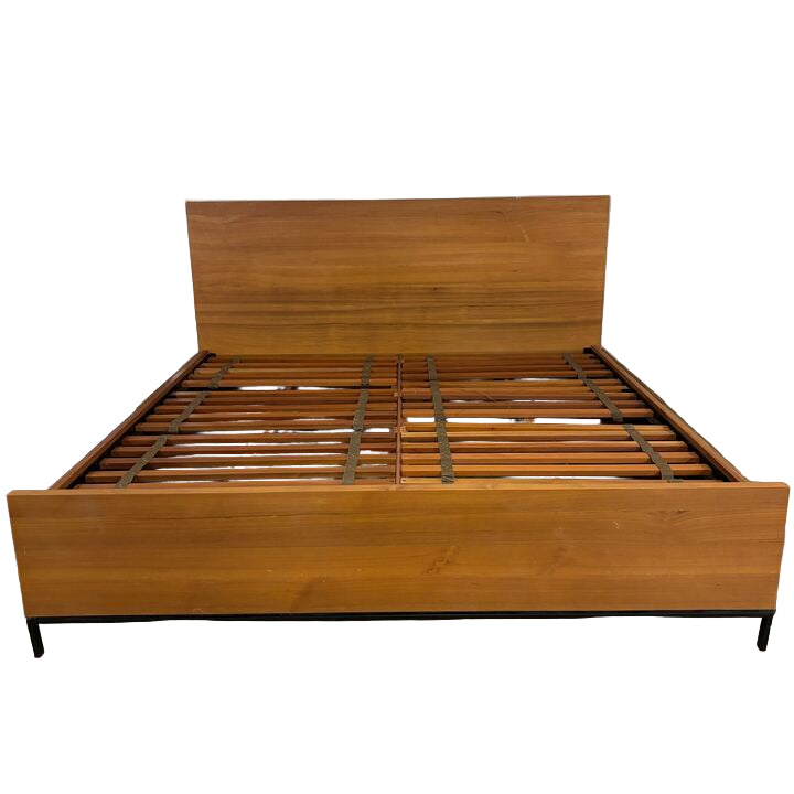 West Elm Nash Wood Queen Bed Frame with Storage