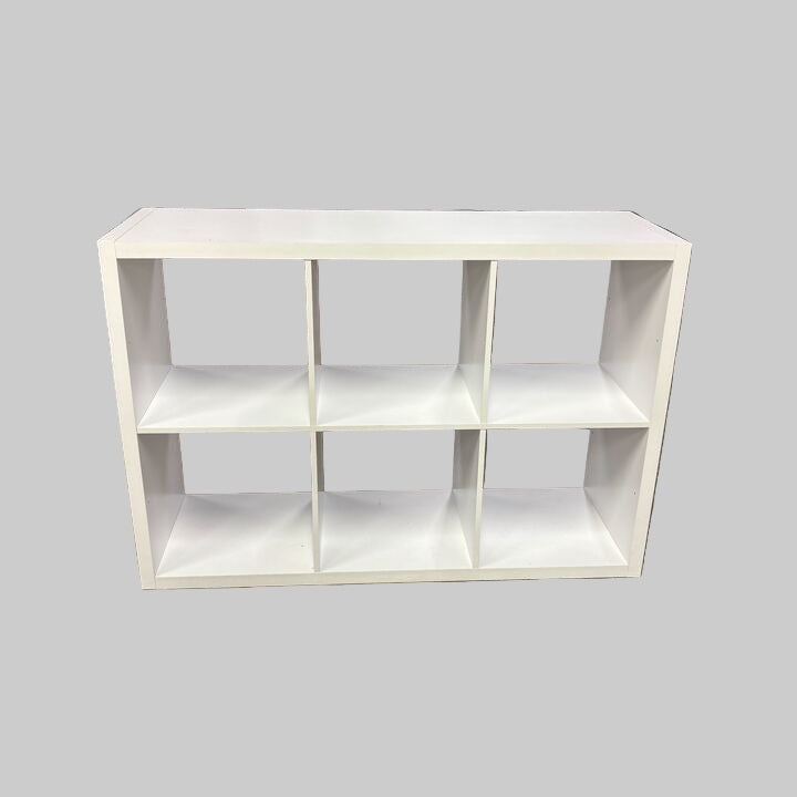 ClosetMaid 6 Cube Storage Shelf Organizer Bookshelf with Open Back