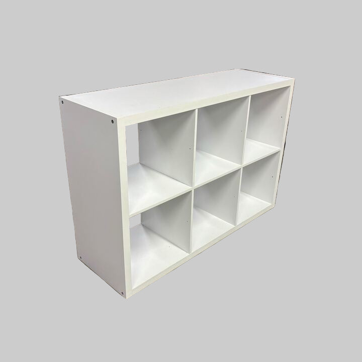 ClosetMaid 6 Cube Storage Shelf Organizer Bookshelf with Open Back