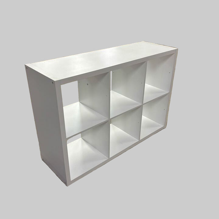 ClosetMaid 6 Cube Storage Shelf Organizer Bookshelf with Open Back