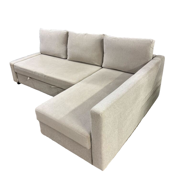 KEA FRIHETEN Sleeper Sectional Couch, 3 Seat w/Storage