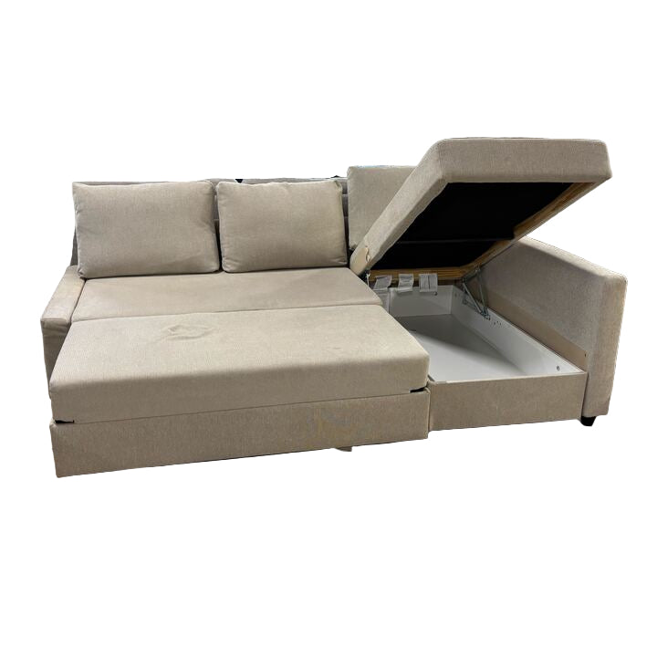 KEA FRIHETEN Sleeper Sectional Couch, 3 Seat w/Storage