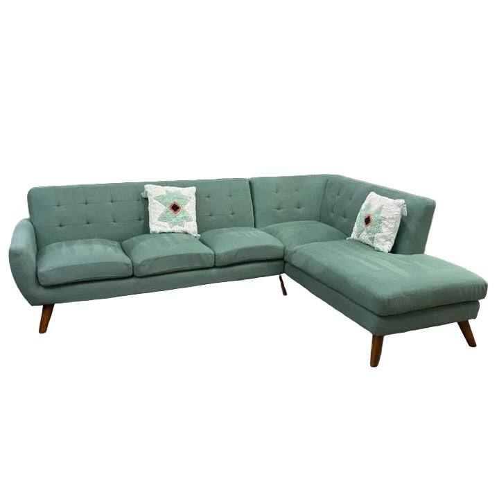 Poundex Furniture 2 Piece Sectional Sofa