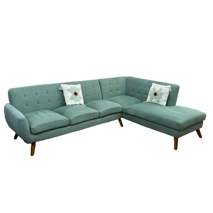 Poundex Furniture 2 Piece Sectional Sofa