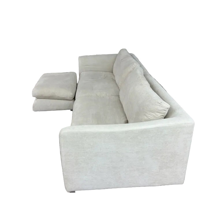 Mario Capasa Feathers Sofa With Ottoman