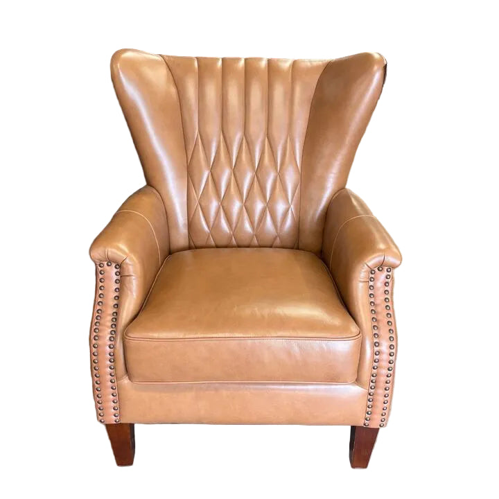 Karat Homes Leather Arm Chair
