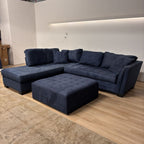 Cindy Crawford 2-piece Sectional With Ottoman