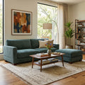 Dreamsidea Auralyn Collection Corduroy Modular Sofa W/ottoman
