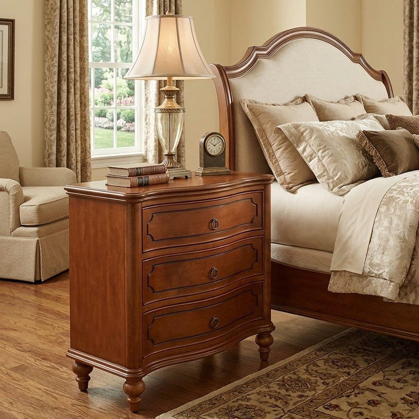 Huala Home 3 Drawer Nightstand