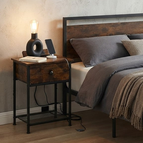 Latitude Run Brown Nightstands Set Of 2