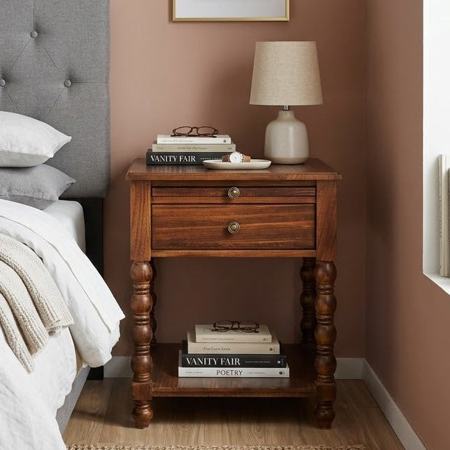 Huala Home Farmhouse End Table