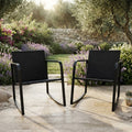 Latitude Run Patio Rocking Chairs Set Of 2