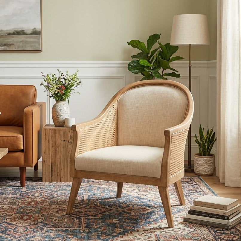 Xaver Farmhouse Wood Armchair