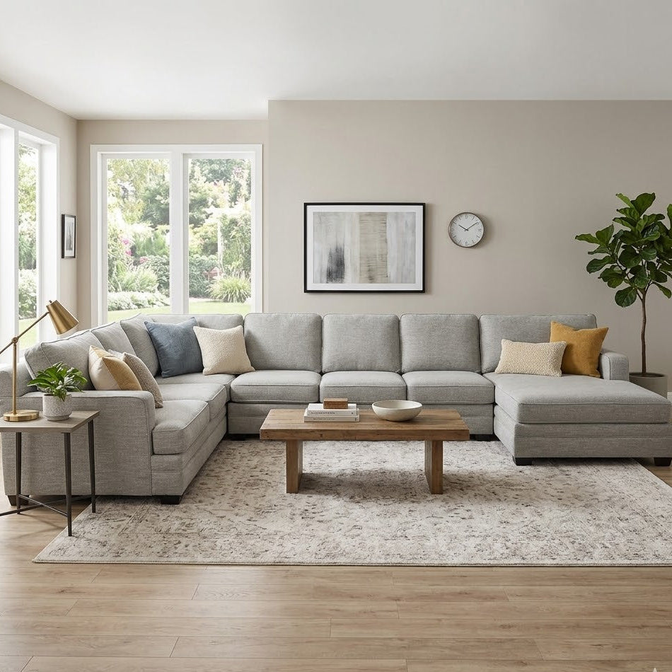 Living Spaces 3 Piece Sectional