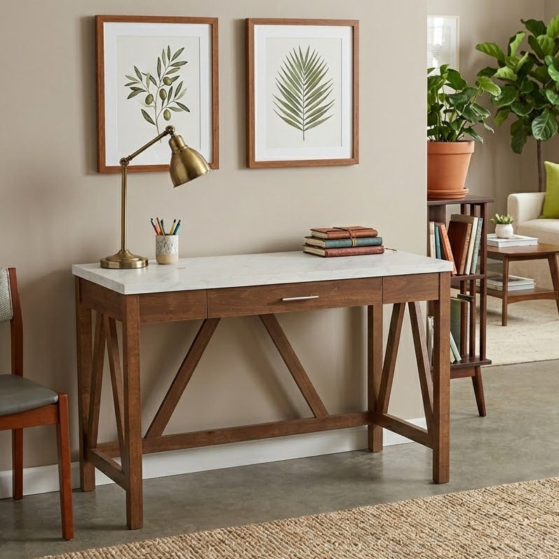 Walker Edison Rustic Farmhouse Desk