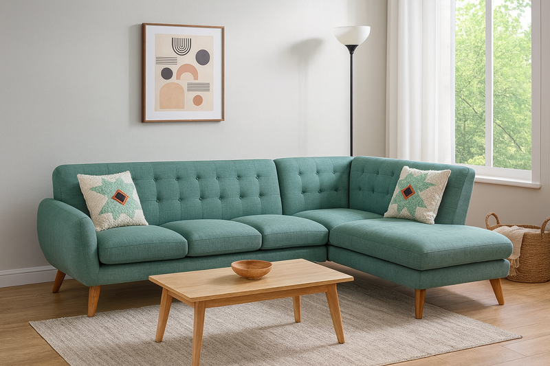 Poundex Furniture 2 Piece Sectional Sofa