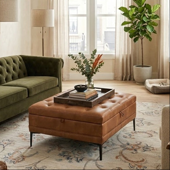 Karat Homes Storage Ottoman