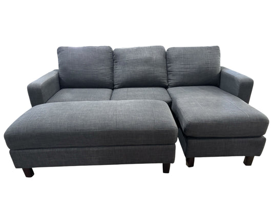 Abbyson Berkeley Reversible Sectional and Ottoman