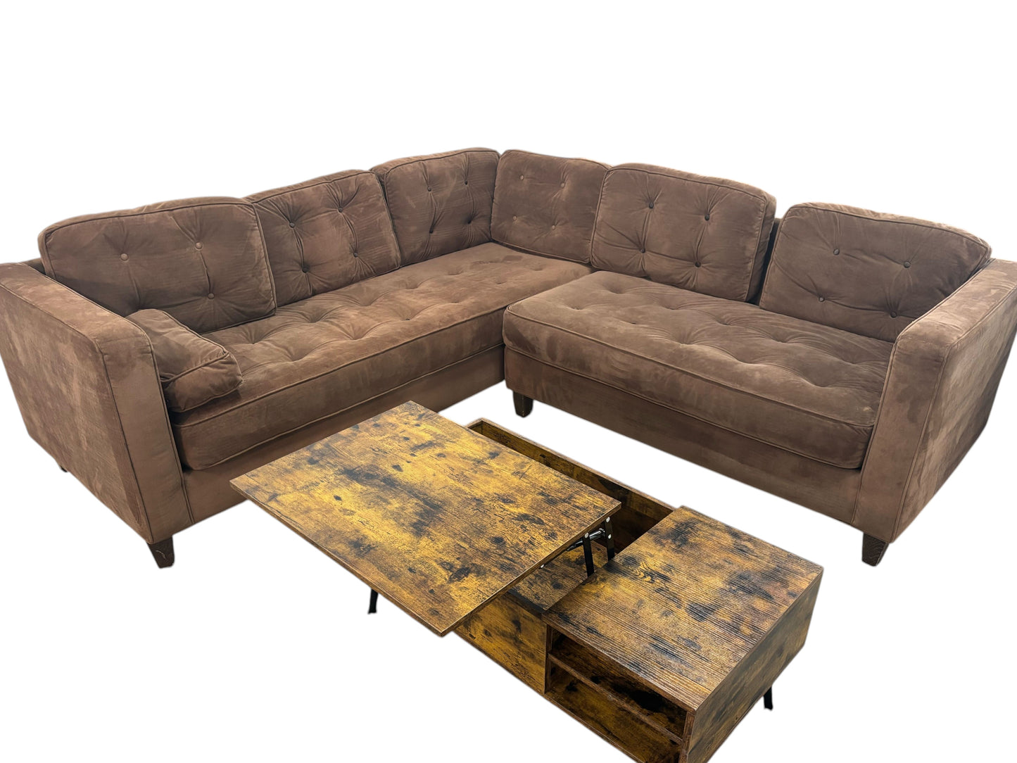 Tufted 2-piece Sectional Sofa