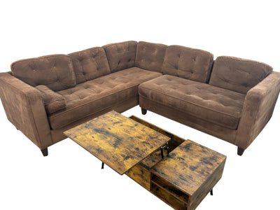 Tufted 2-piece Sectional Sofa