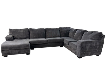 Araceli II Pewter 4-piece Sectional with Chaise