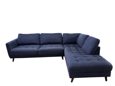 Denim Couch 2-Piece Sectional Corner Chaise