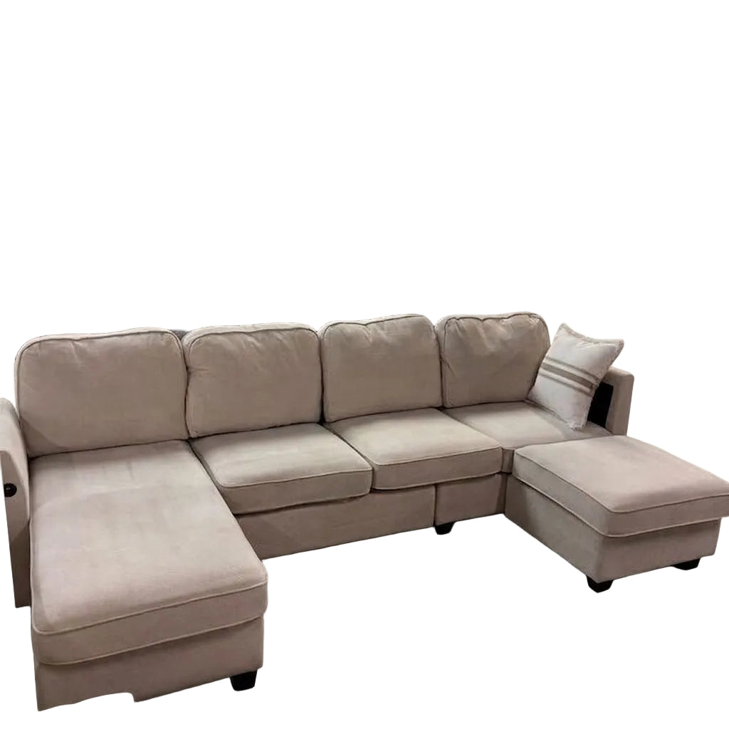 Living Spaces U-Shaped 3-Piece Sectional