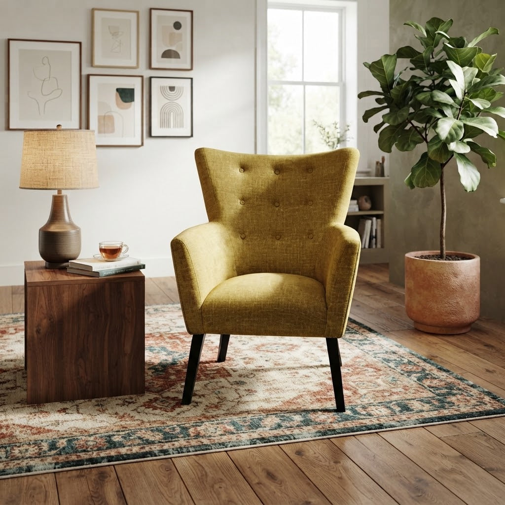 Living Spaces Wingback Accent Chair